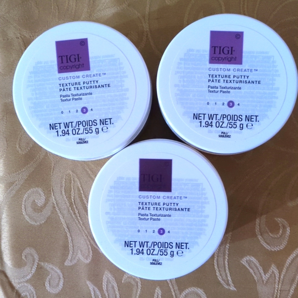Brand New Lot 3 TIGI copyright Custom Create Texture Hair Putty Wax 1.94 oz x 3